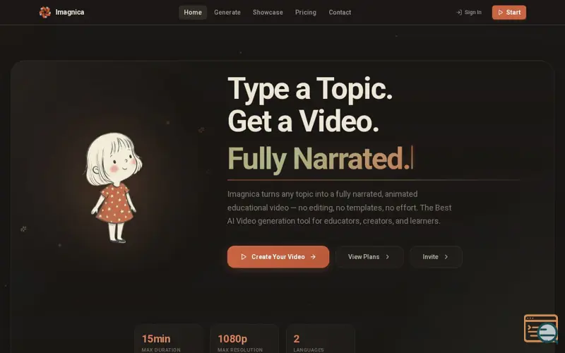 Screenshot of Imagnica
