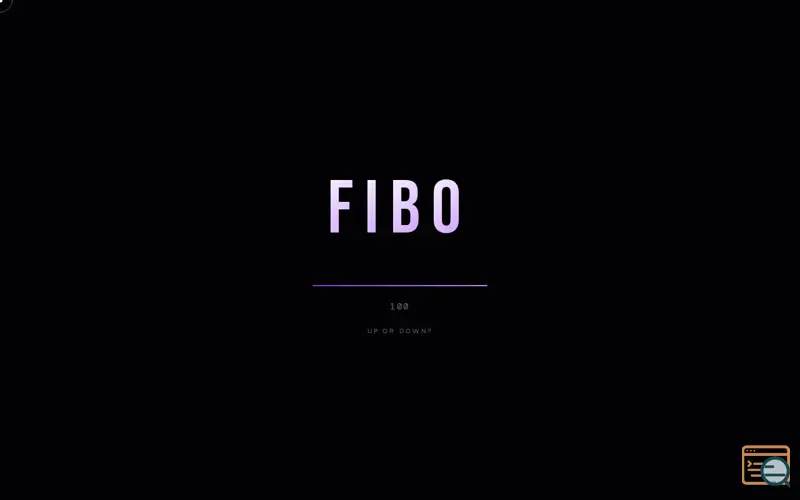 Screenshot of FIBO — Up or Down?