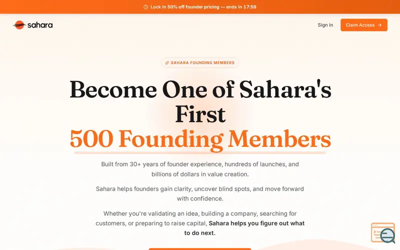 Screenshot of Sahara