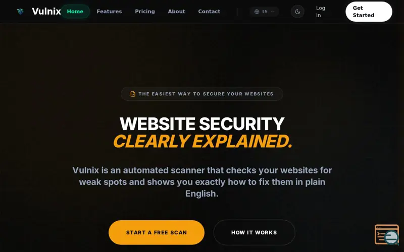 Screenshot of VulnixSec