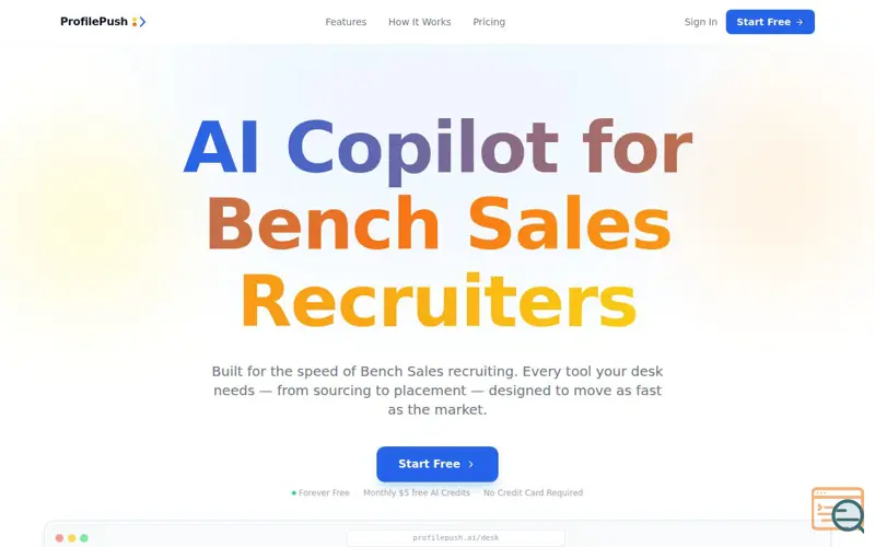 Screenshot of ProfilePush
