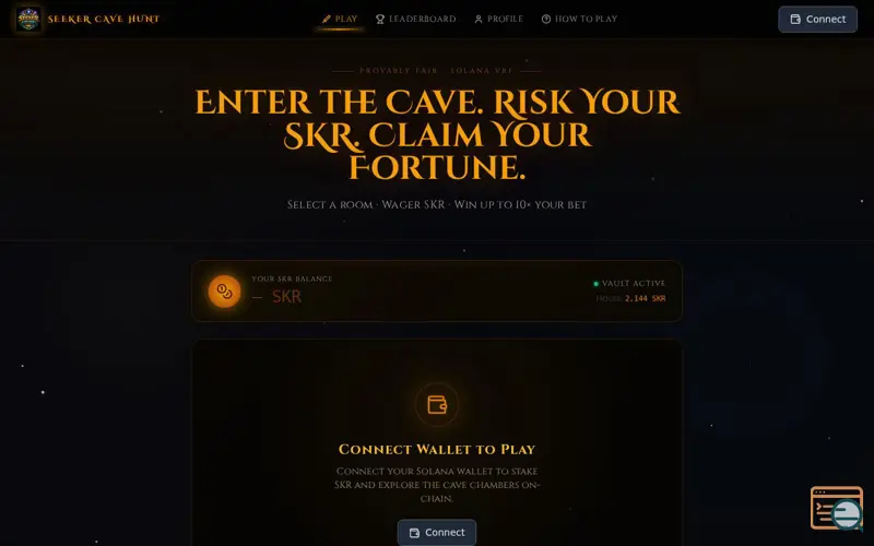 Screenshot of Seeker Cave Hunt