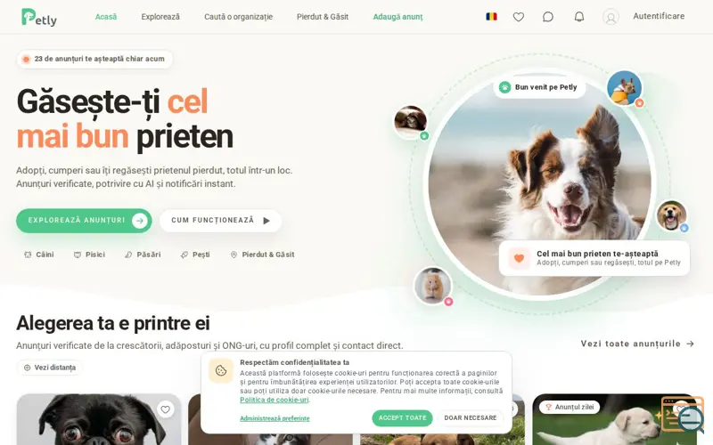 Screenshot of Petly