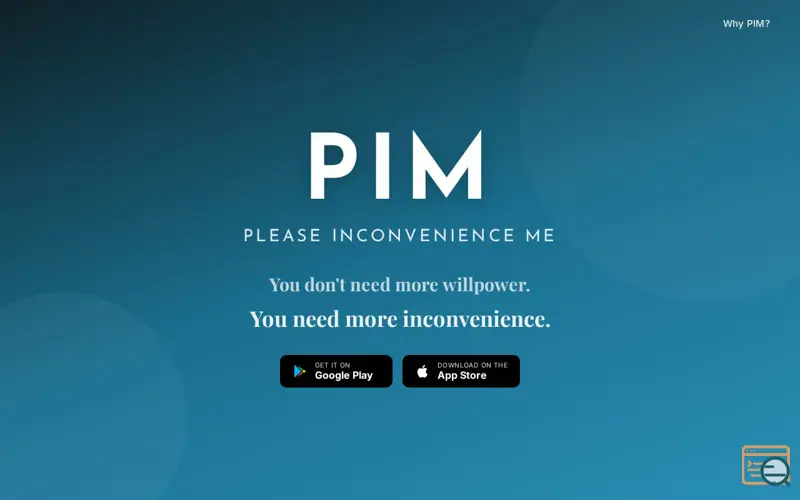 Screenshot of PIM