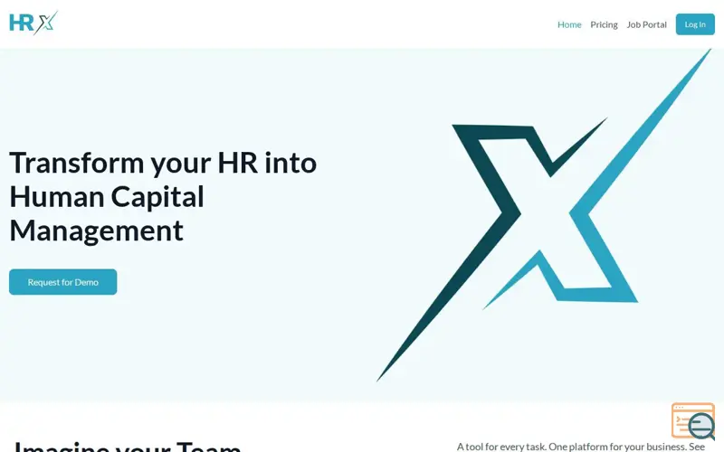 Screenshot of HRX