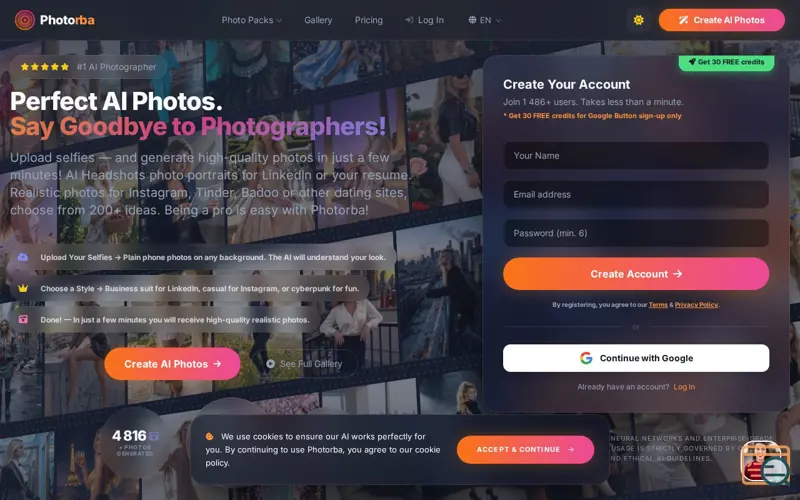 Screenshot of Photorba