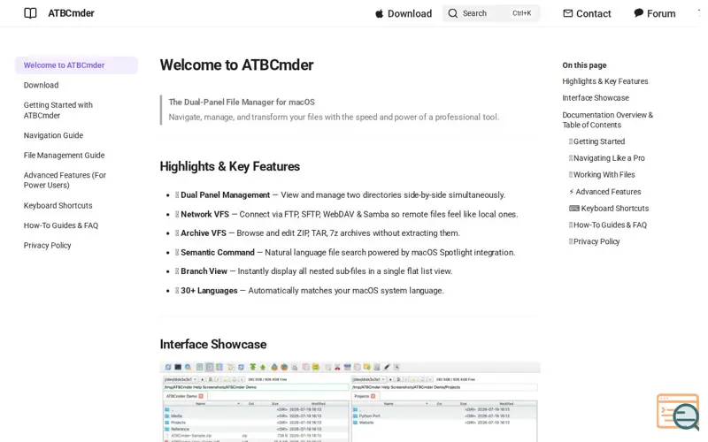 Screenshot of An "Old-School" File Manager in  AI Era