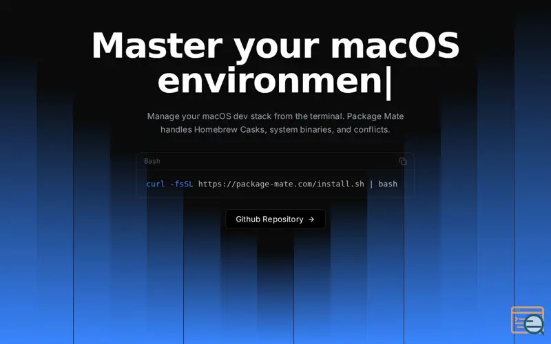 Screenshot of Package Mate