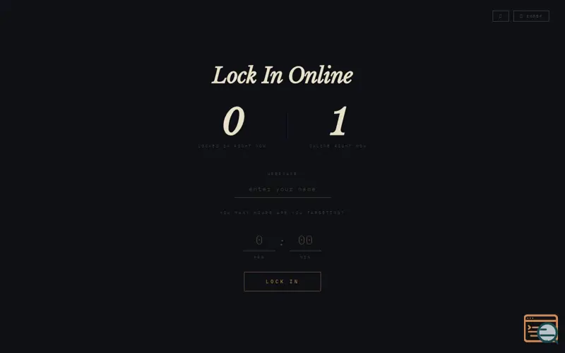Screenshot of Lock In Online