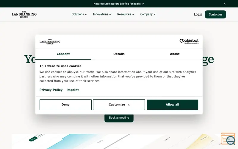 Screenshot of Landler by The Landbanking Group