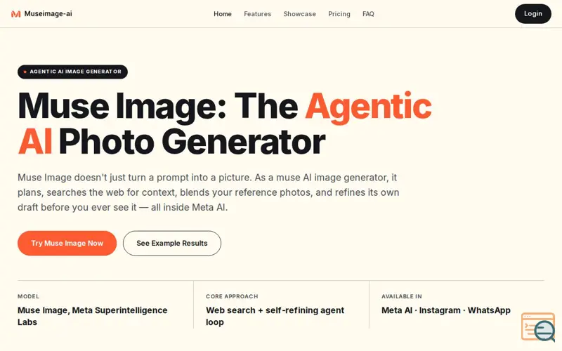 Screenshot of Muse Image Guide