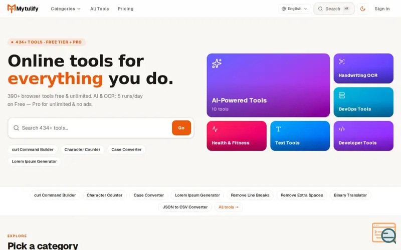Screenshot of My Tulify