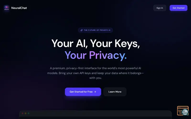 Screenshot of NeuralChat
