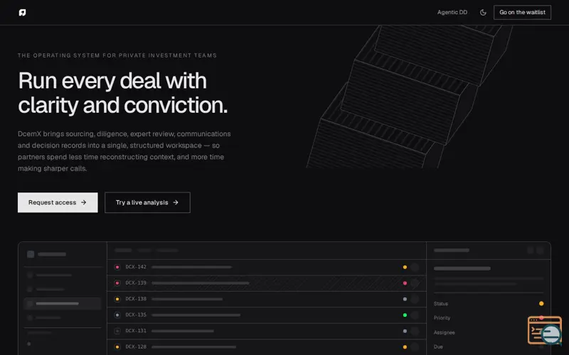 Screenshot of DcernX
