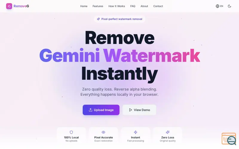 Screenshot of RemoveG