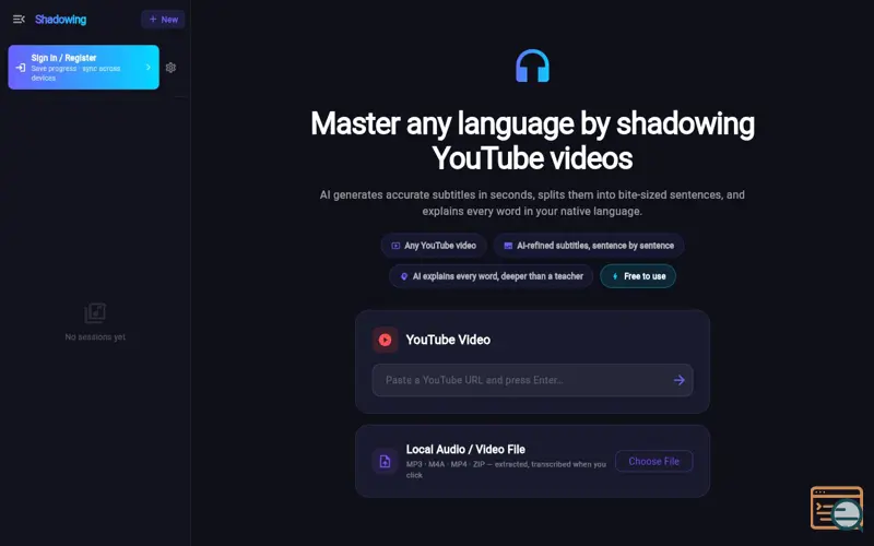 Screenshot of AI Shadowing