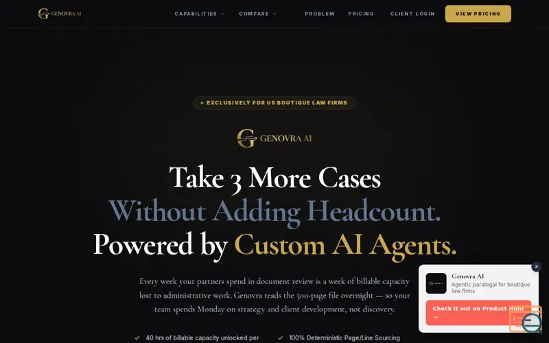 Screenshot of Genovra AI