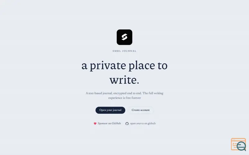 Screenshot of Journal - Free Open Source E2EE Journal