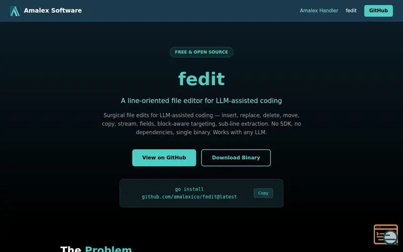 Screenshot of Edit any file, any language, CLI + MCP
