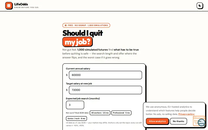 Screenshot of Should I Quit My Job
