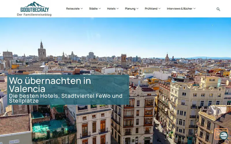 Screenshot of Wo übernachten in Valencia