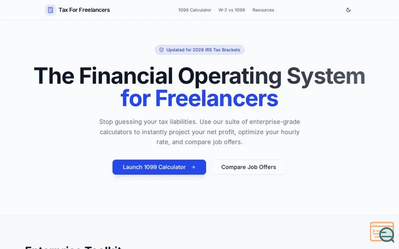Screenshot of Tax For Freelancers