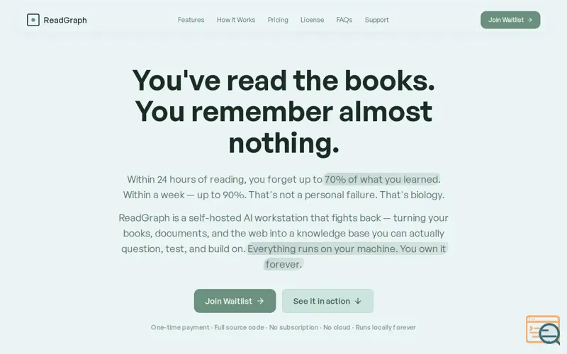 Screenshot of Readgraph