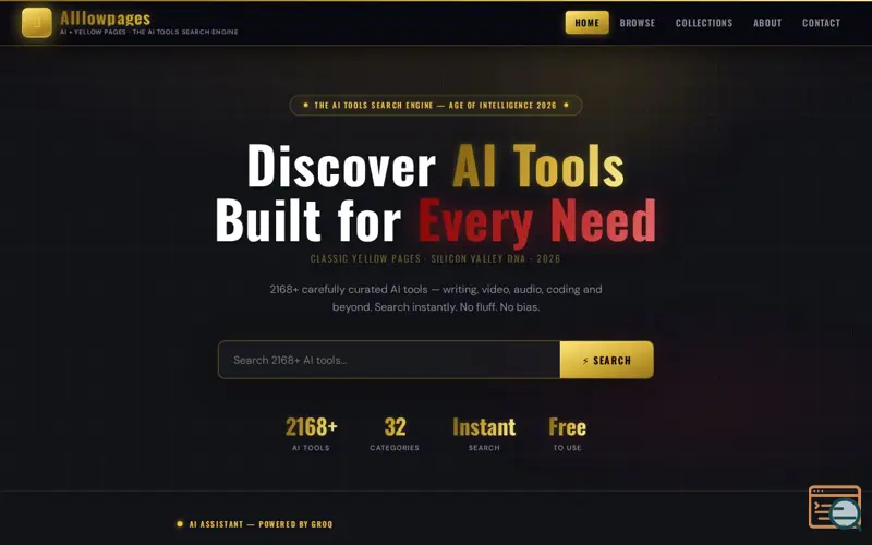 Screenshot of AIllowpages