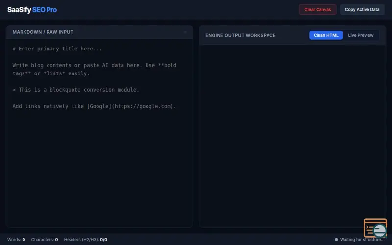 Screenshot of SaaSify SEO Pro