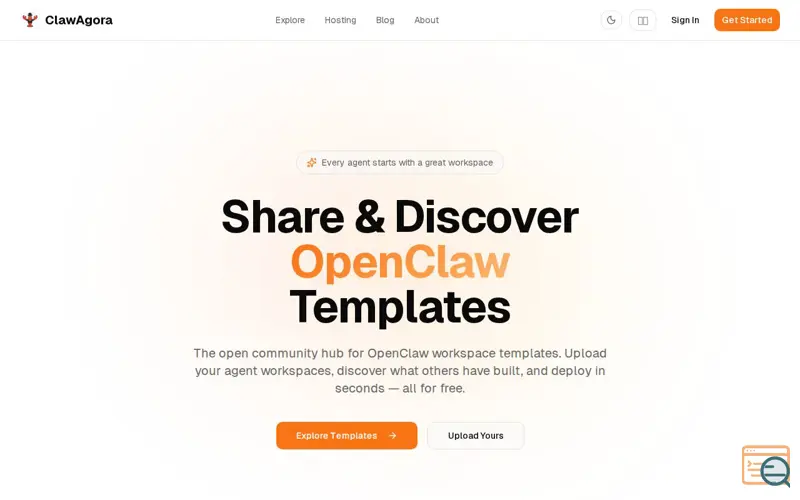 Screenshot of ClawAgora, a launch using Cloudflare AI Gateway