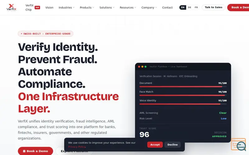 Screenshot of VerfiX