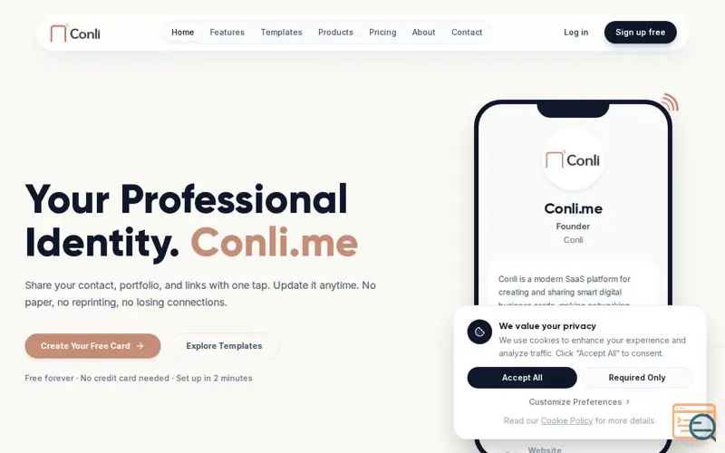 Screenshot of Conli