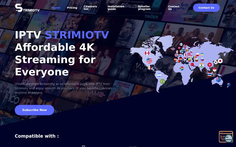 Screenshot of STRIMIOTV
