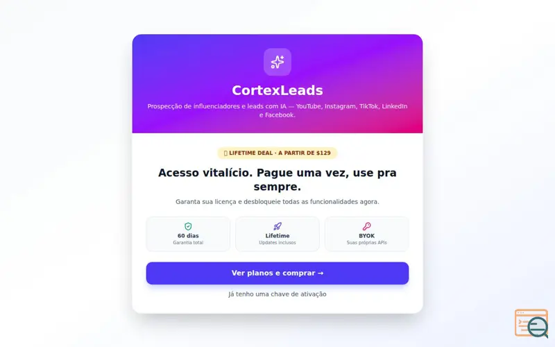Screenshot of CortexLeads — AI Lead Prospecting   
