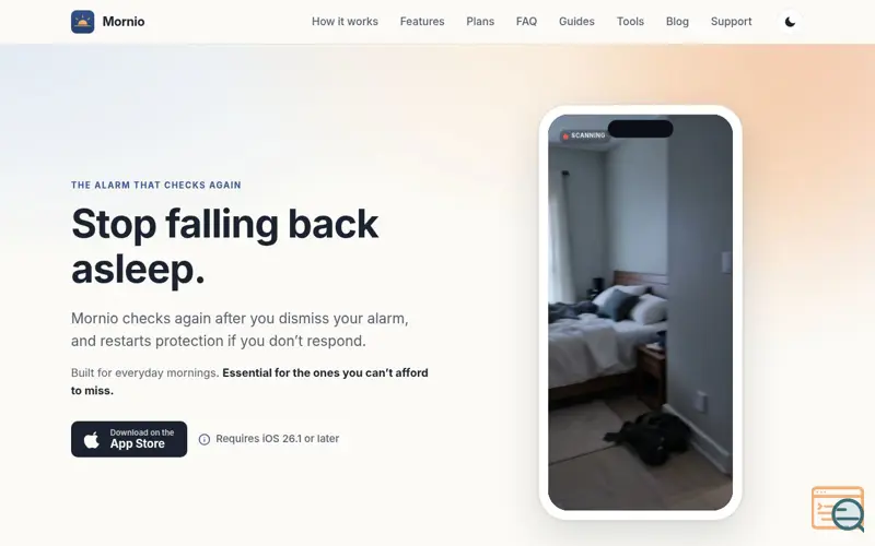 Screenshot of Mornio