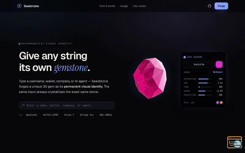 Screenshot of Seedstone