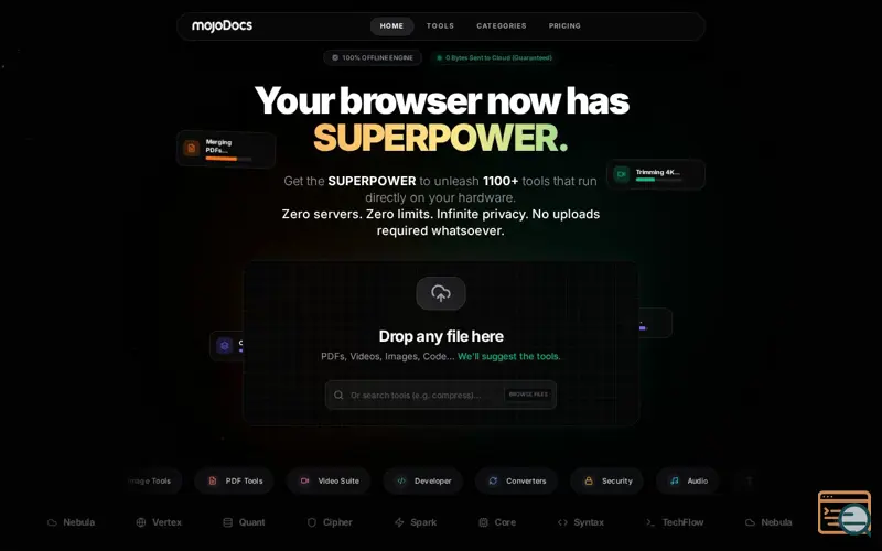 Screenshot of MojoDocs
