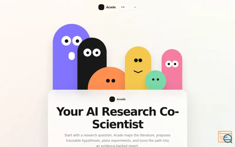 Screenshot of Acade