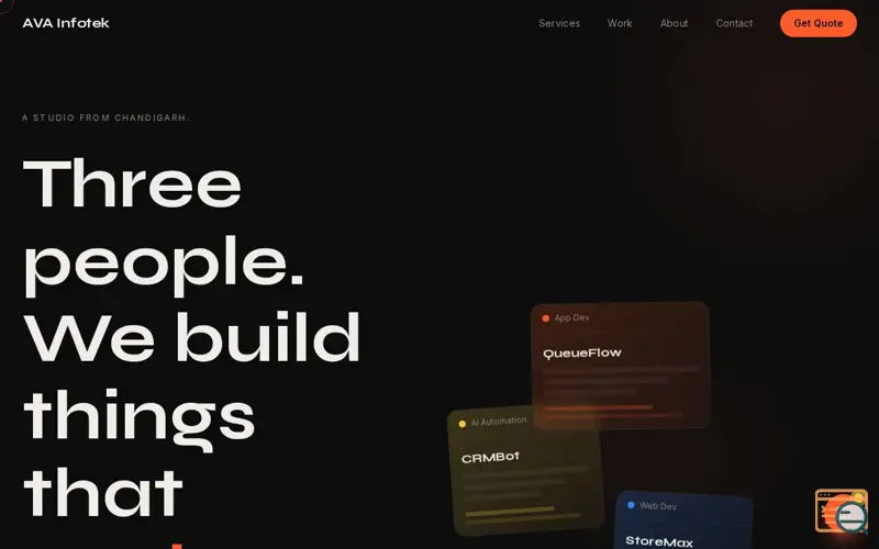 Screenshot of AVA Infotek