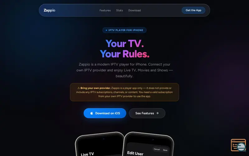 Screenshot of Zappio