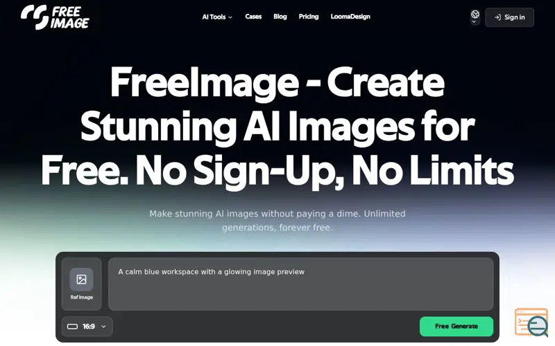 Screenshot of FreeImage