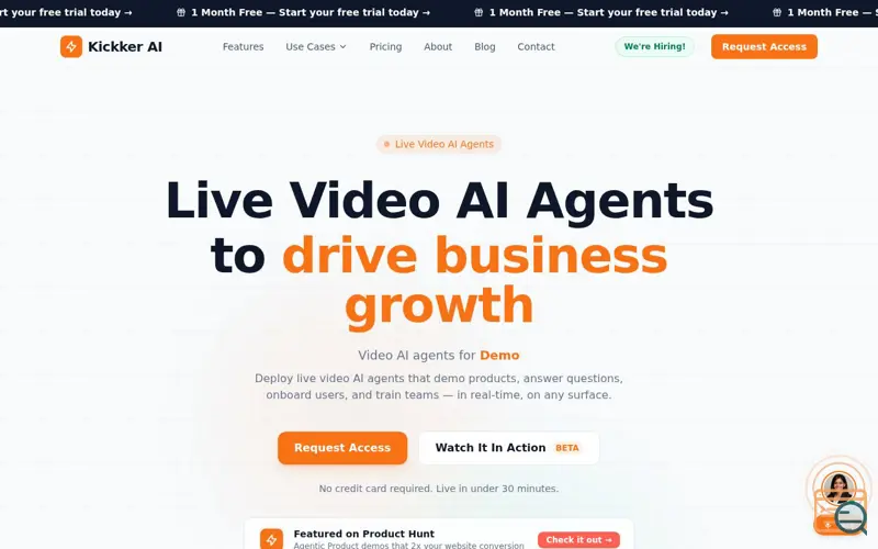 Screenshot of Kickker AI