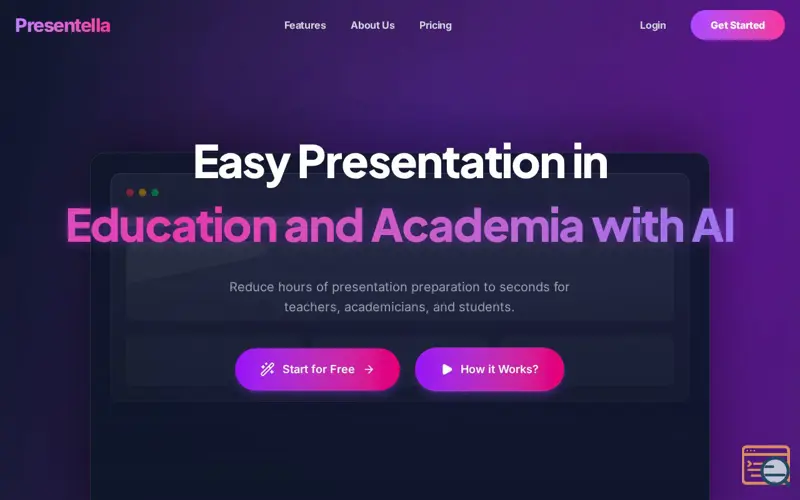 Screenshot of Presentella