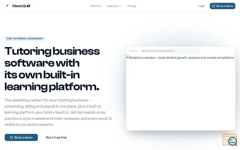 Screenshot of ClassQuill