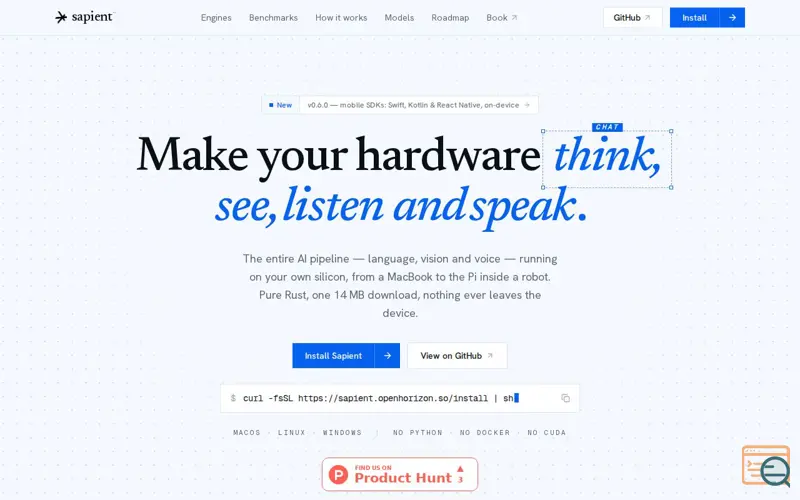 Screenshot of Sapient