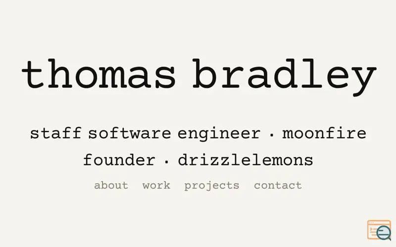 Screenshot of Tombradley