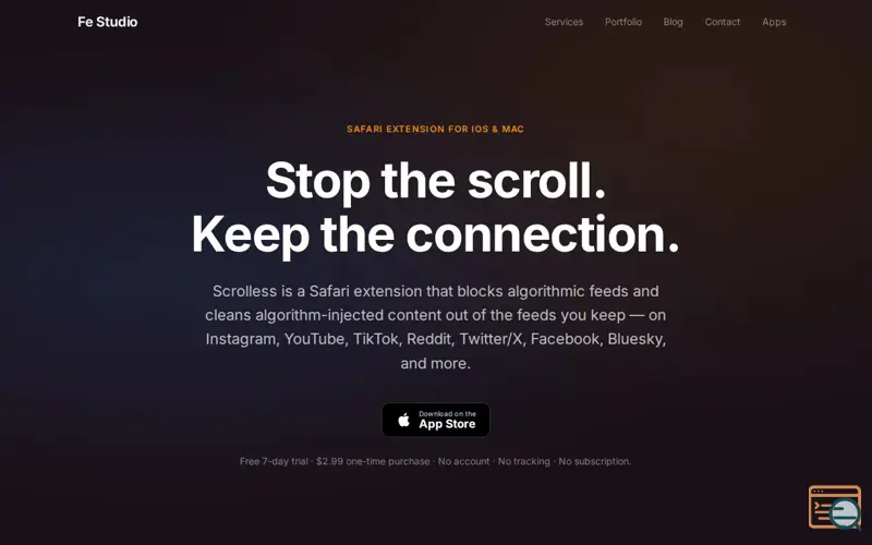 Screenshot of Algorithm Blocker for iOS & Mac
