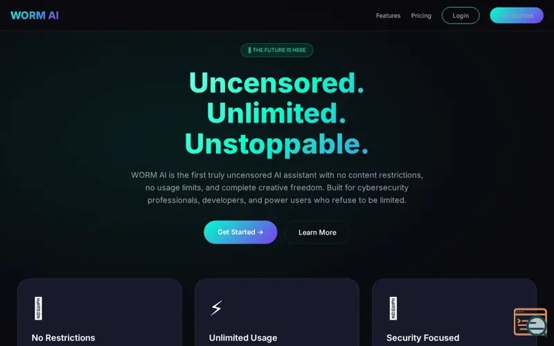 Screenshot of WormGPT AI