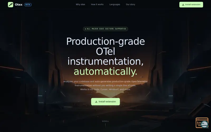 Screenshot of Otex