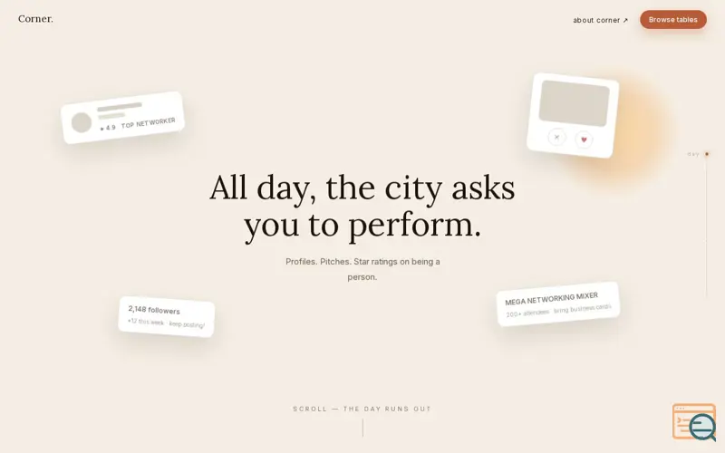 Screenshot of Corner.
